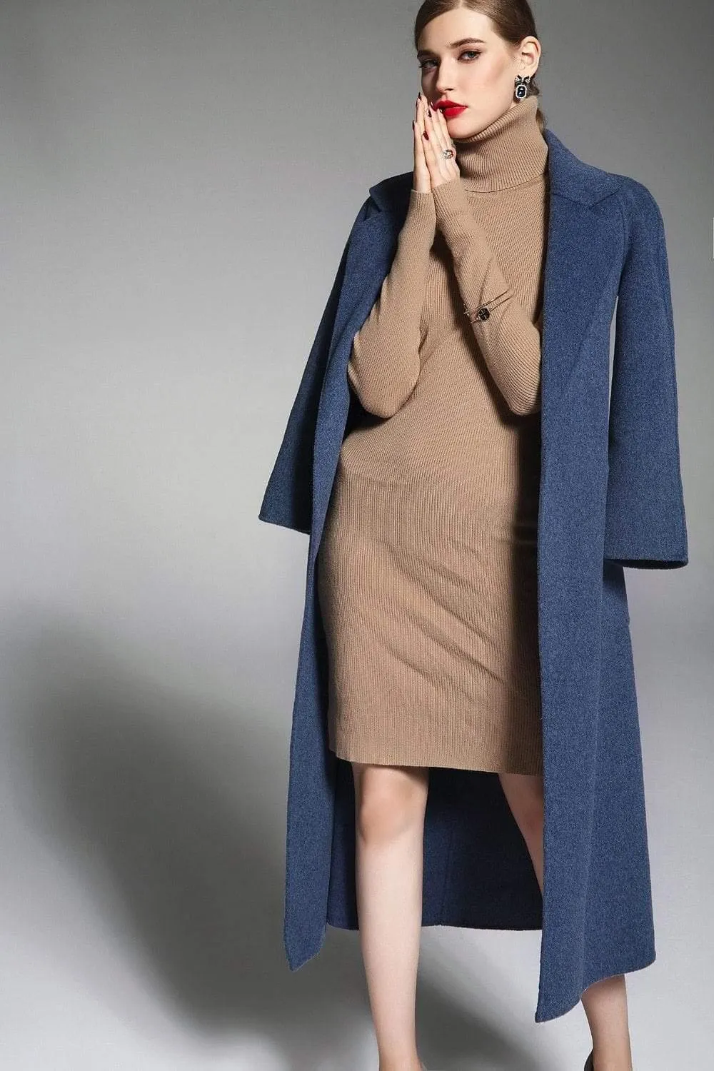 100% Wool Coat for Elegant Women