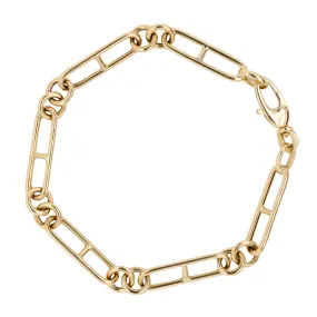 14k Paperclip Bracelet