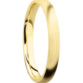 14K Yellow Gold with Satin Finish