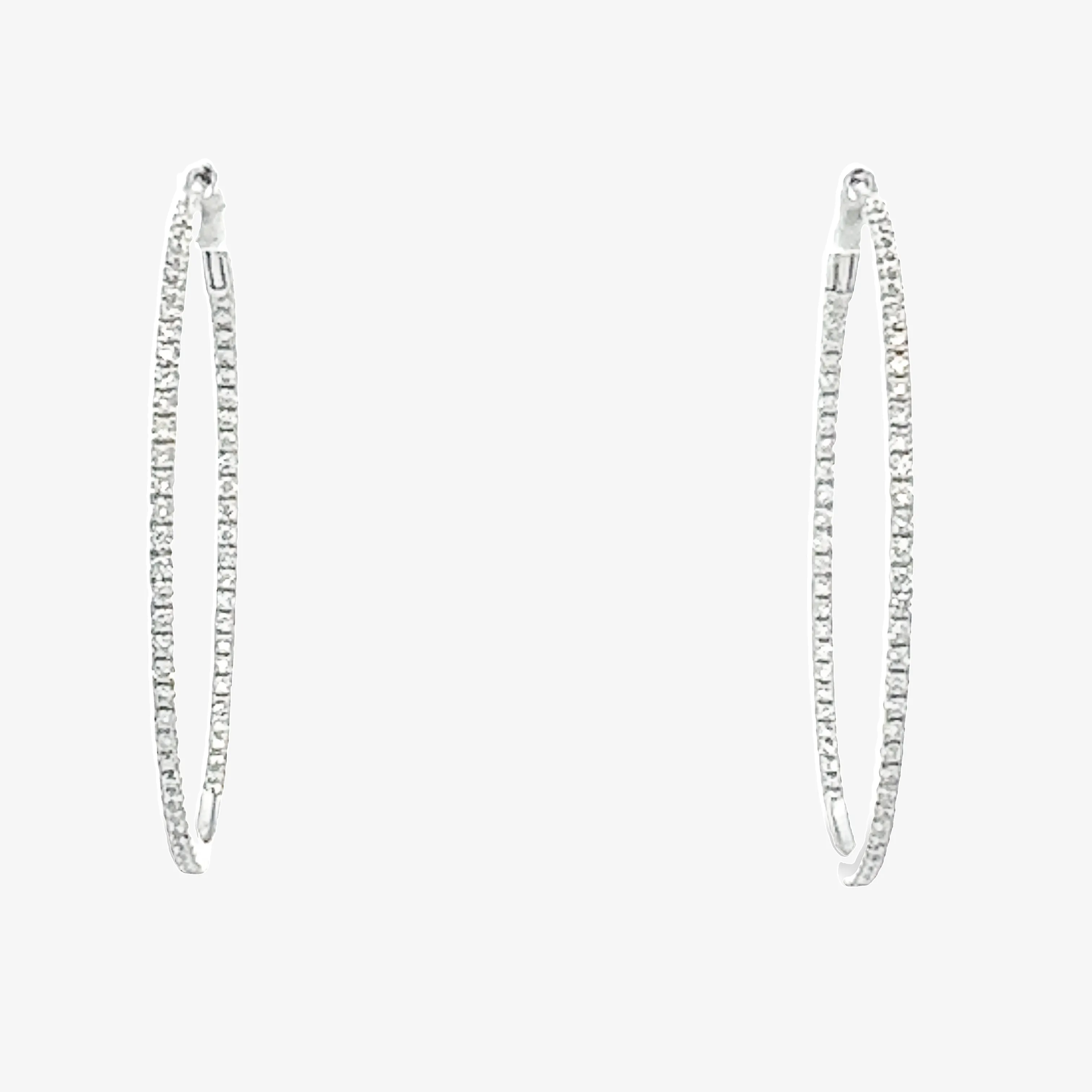 1.5 Ultra Whisper Thin 0.90CT Hoop Earrings