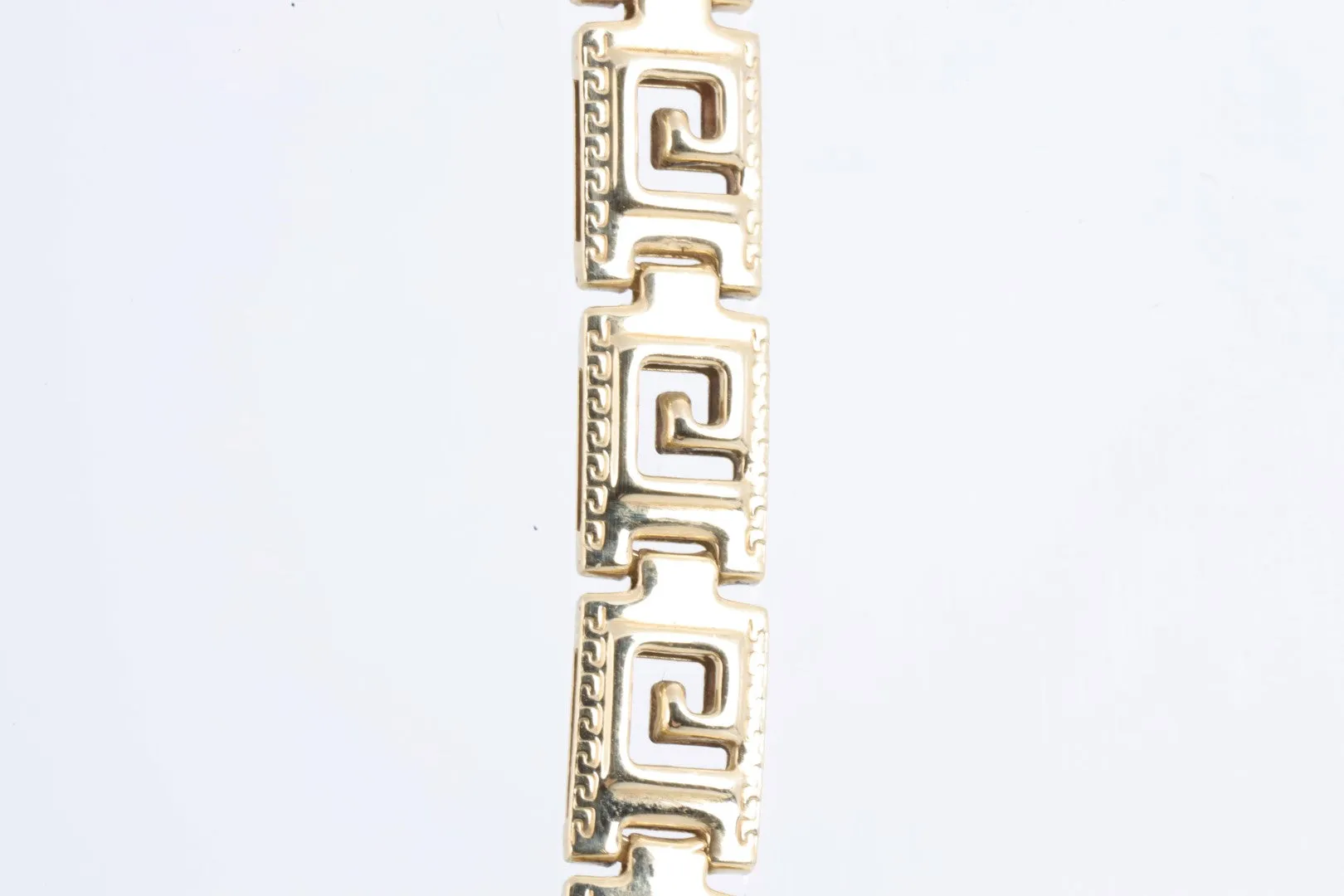 17" 14k Yellow Gold Greek Key Link Chain (21.22g.)