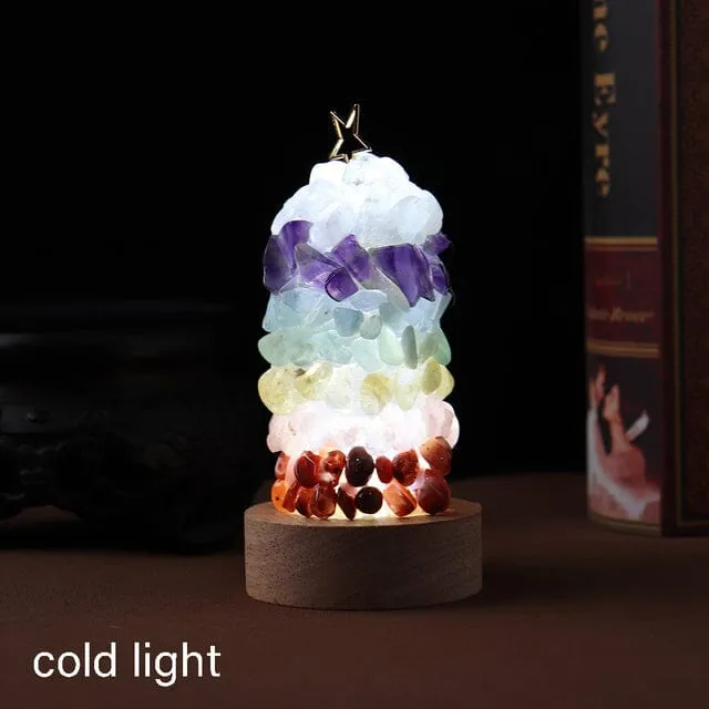 7 Chakra Natural Crystal Night Light