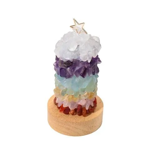 7 Chakra Natural Crystal Night Light