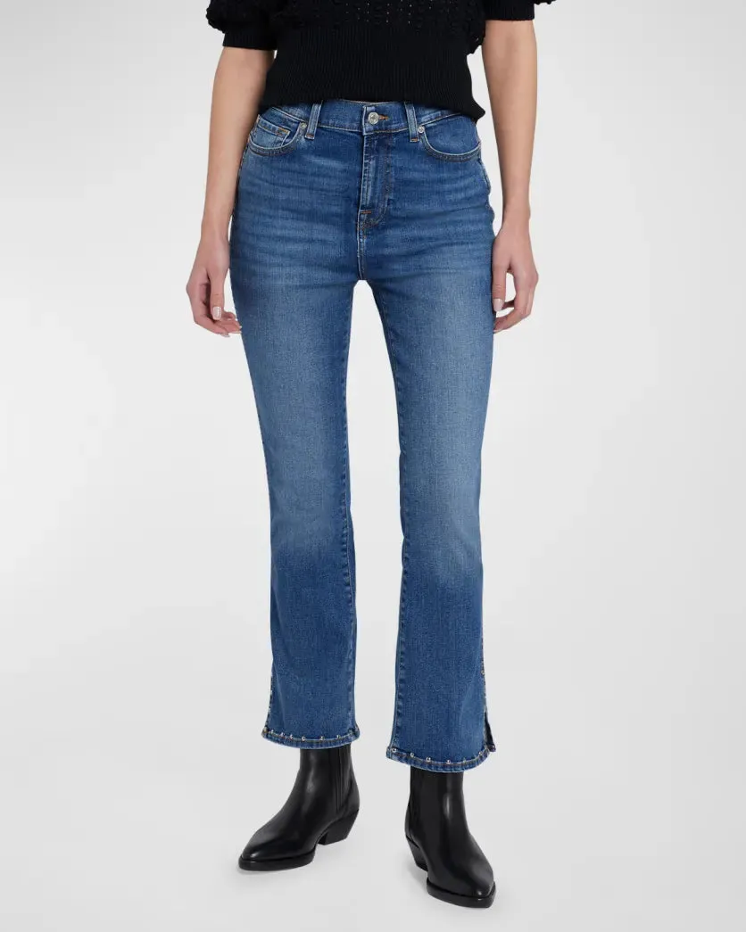 7 For All Mankind 'Hw Slim Kick W/ Studs'