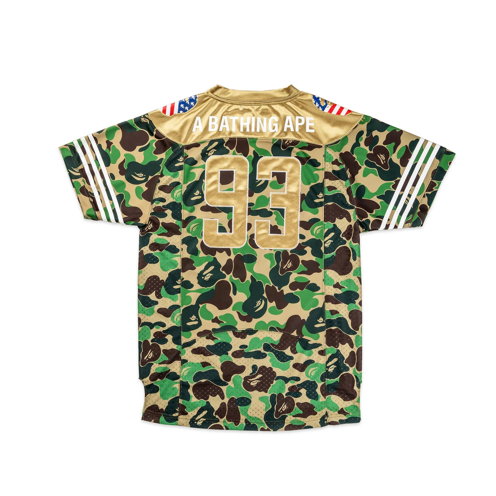 adidas x BAPE Mens Camo Football Jersey