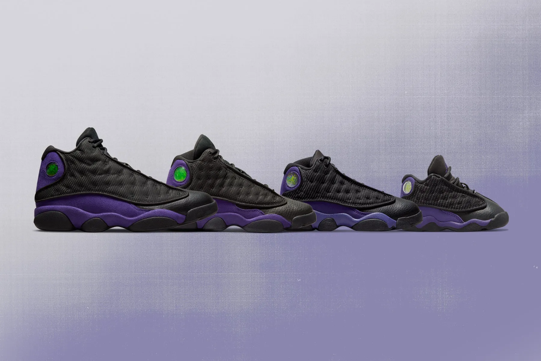 Air Jordan 13 Retro 'Court Purple' - Black/Court Purple