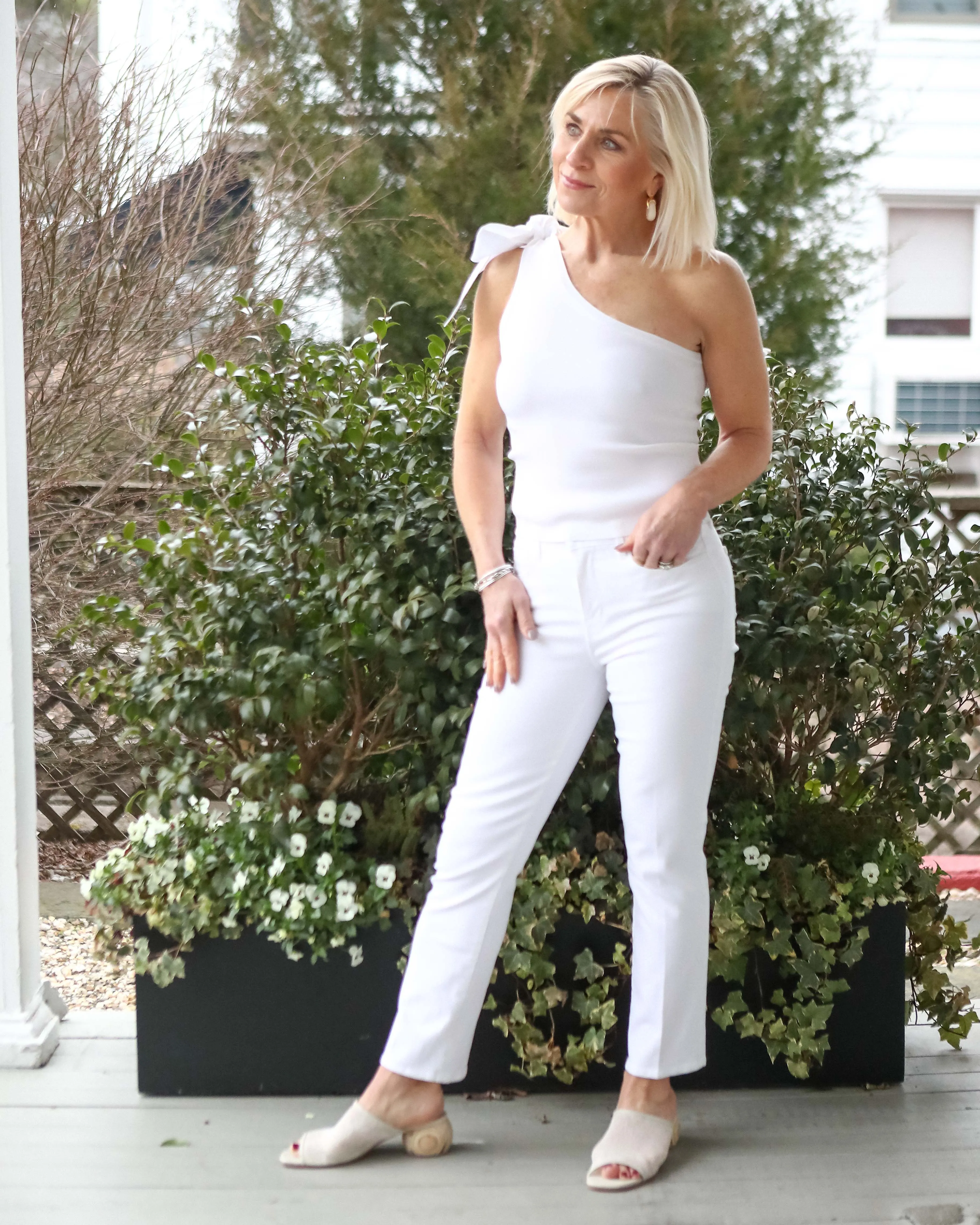 Alexia HR Crop Denim (Blanc)