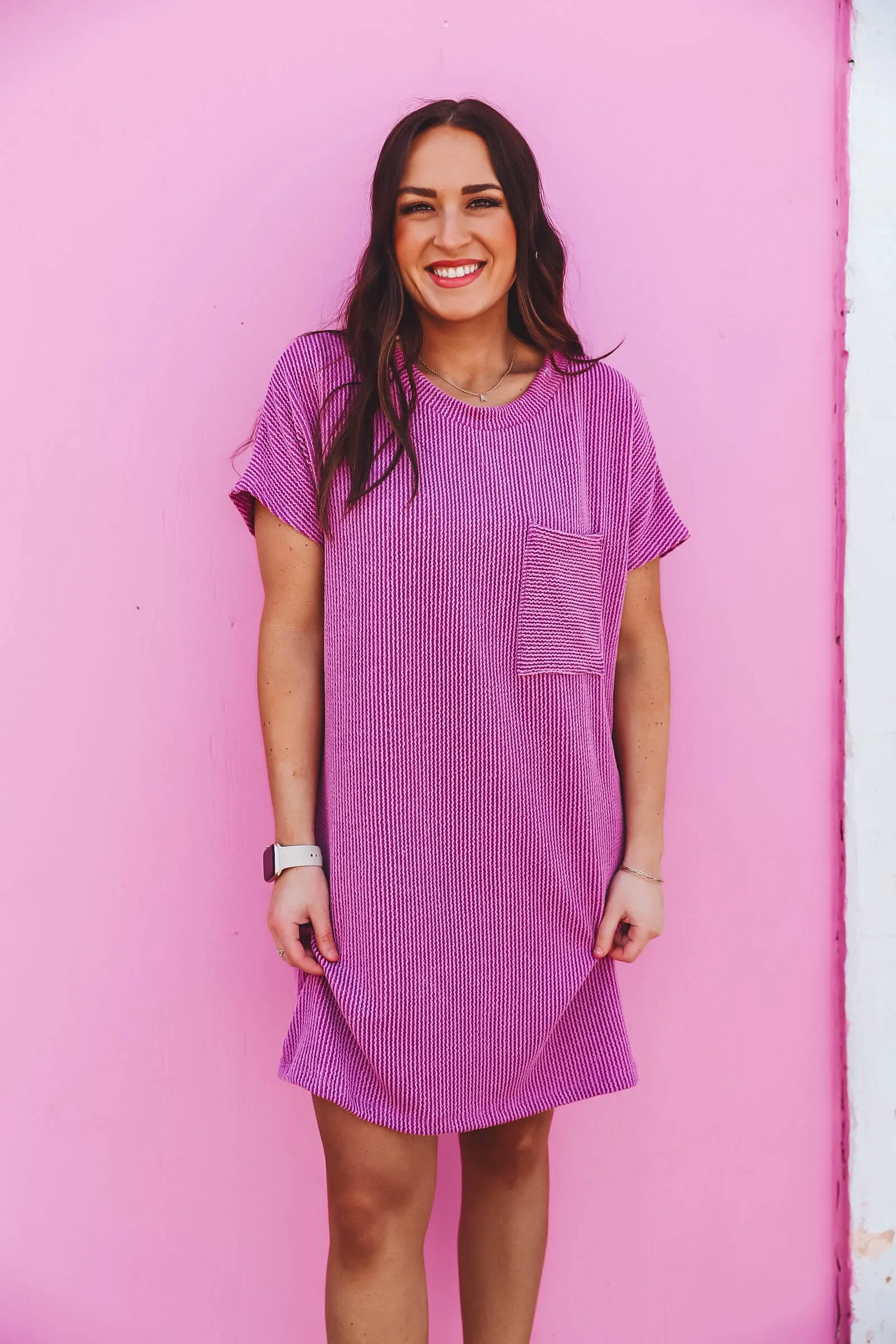 Amelia Mini Dress-Purple