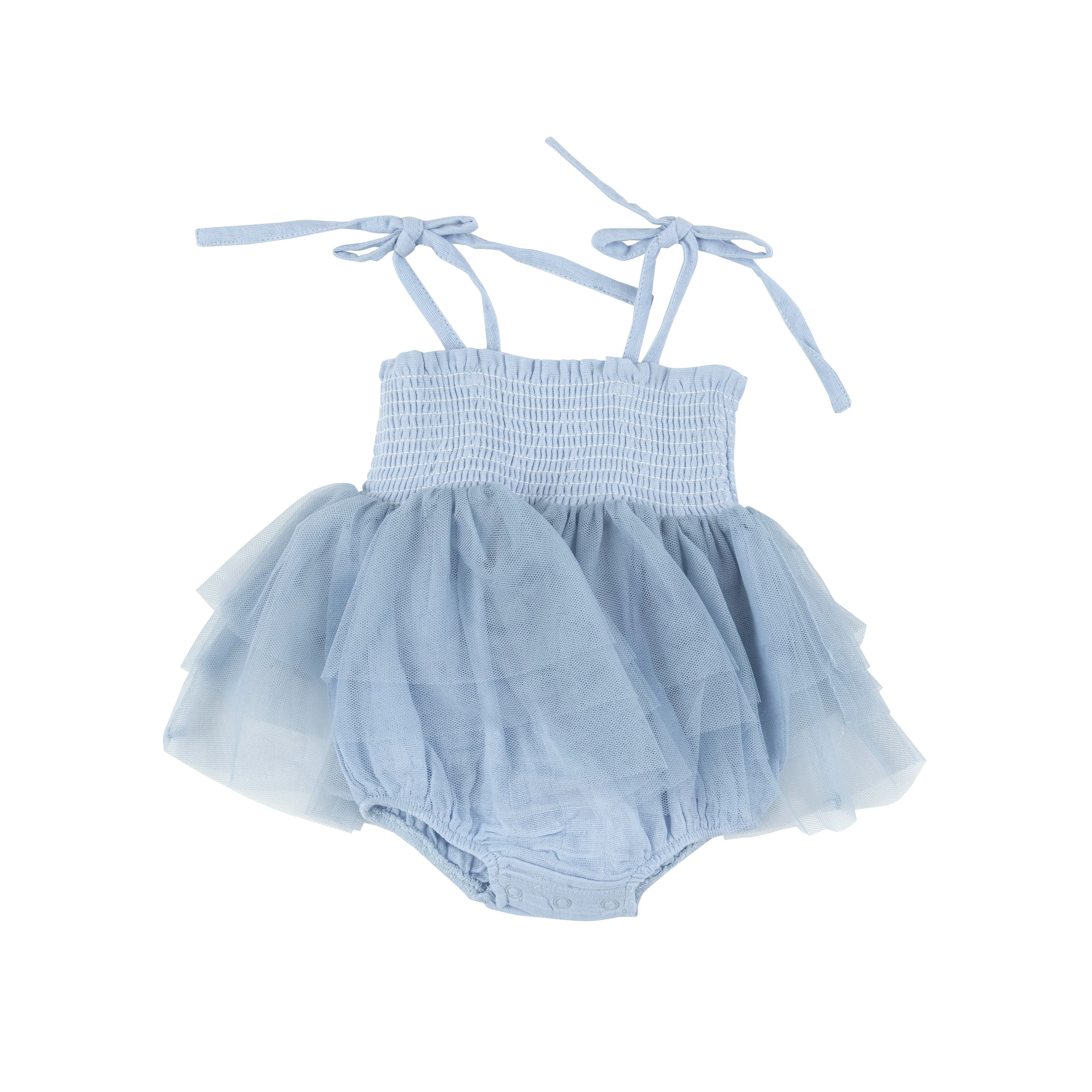 Angel Dear Solid Muslin Tutu Bubble - Dusty Blue