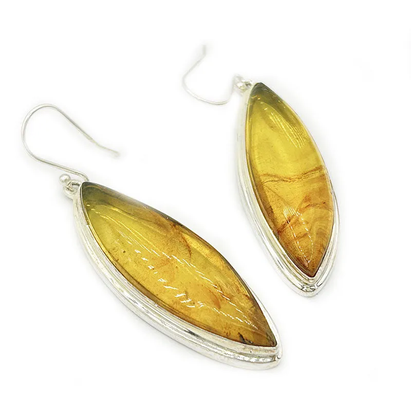 Bartley Amber Boho Earrings C