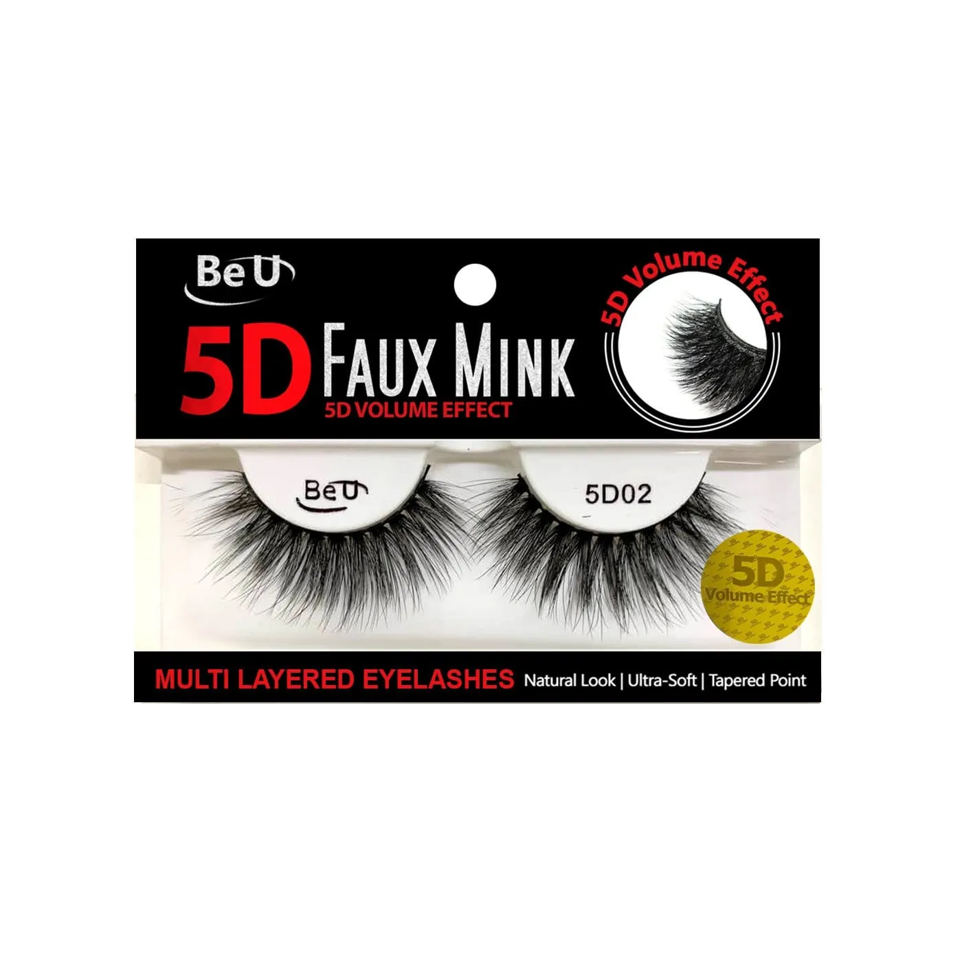 BE U | 5D Faux Mink Eyelashes 5D02