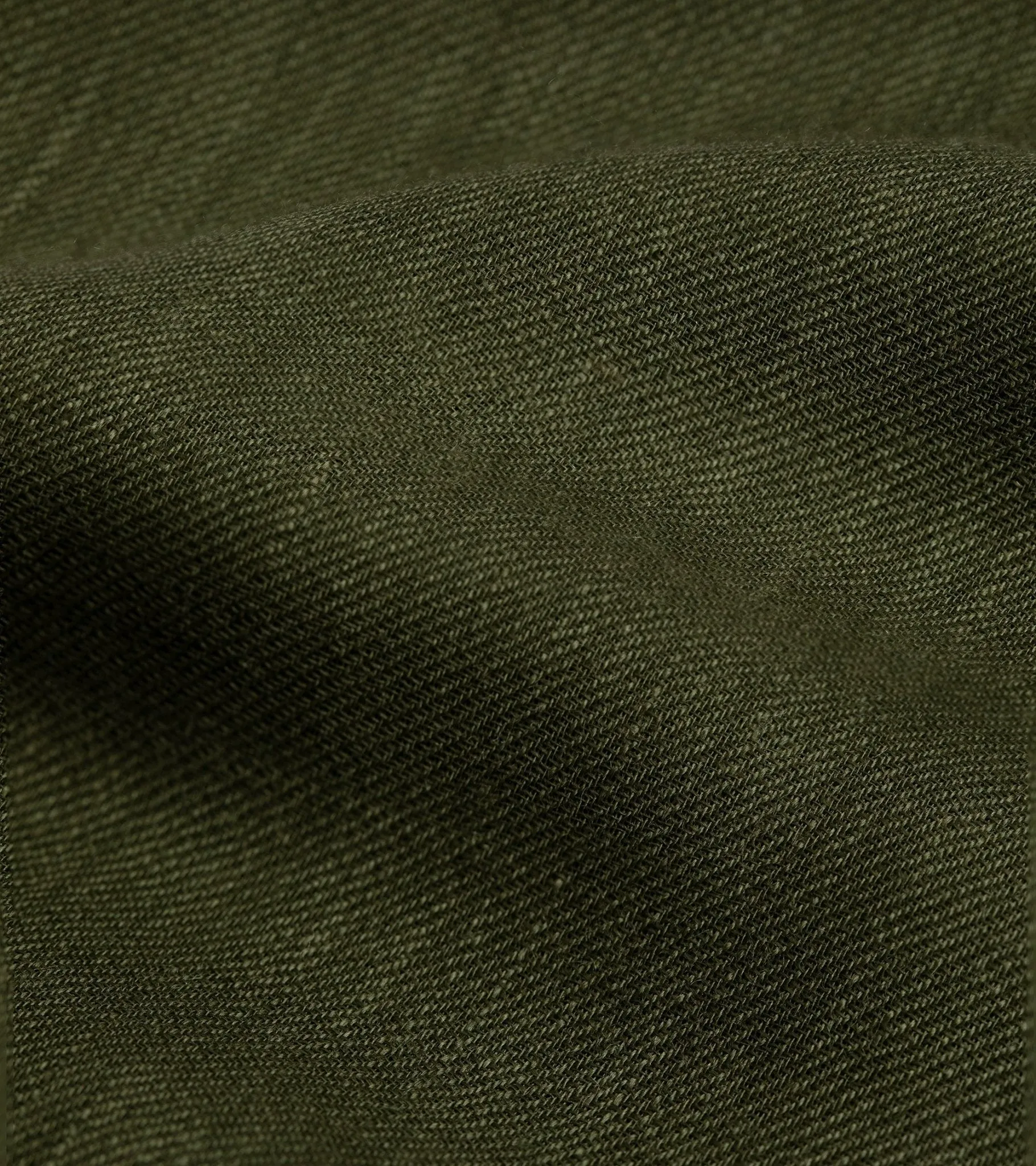 Begg x Co Wispy Solid Superfine Cashmere Scarf: Army