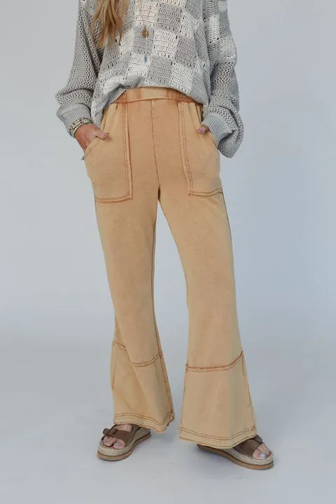 Best Coast Flare Pants - Camel