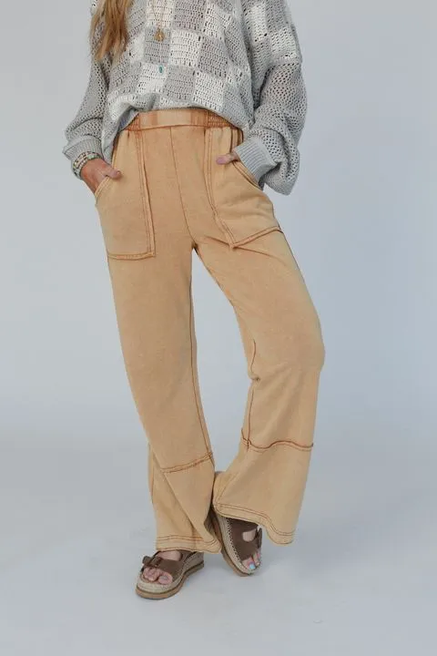 Best Coast Flare Pants - Camel