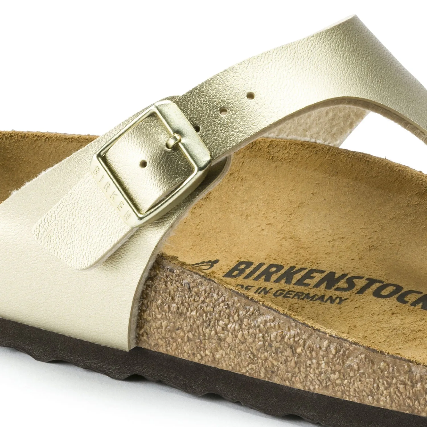 Birkenstock Gizeh Birko-Flor Gold Sandals