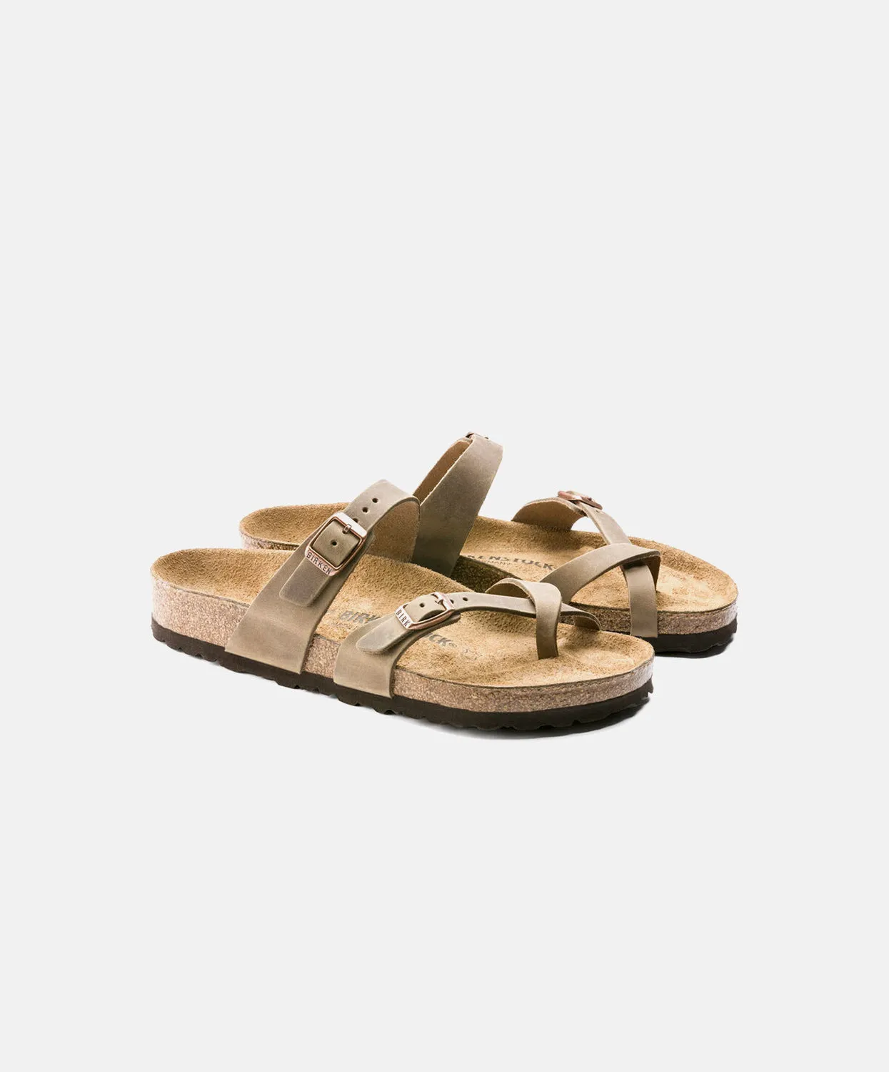 Birkenstock Mayari Oiled Leather Tobacco Brown Sandals