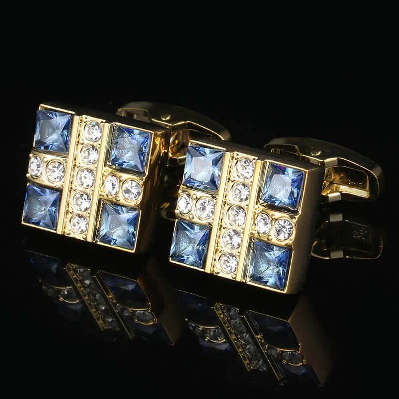 Blue Topaz diamond Cufflinks