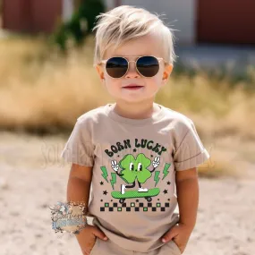 Boys St Patricks day shirt, Kids St Patricks Day shirt, Born lucky shirt, Cute St Patricks shirt, Clover shirt, Irish shirt