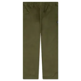 Brushed Beach Pant - Olive