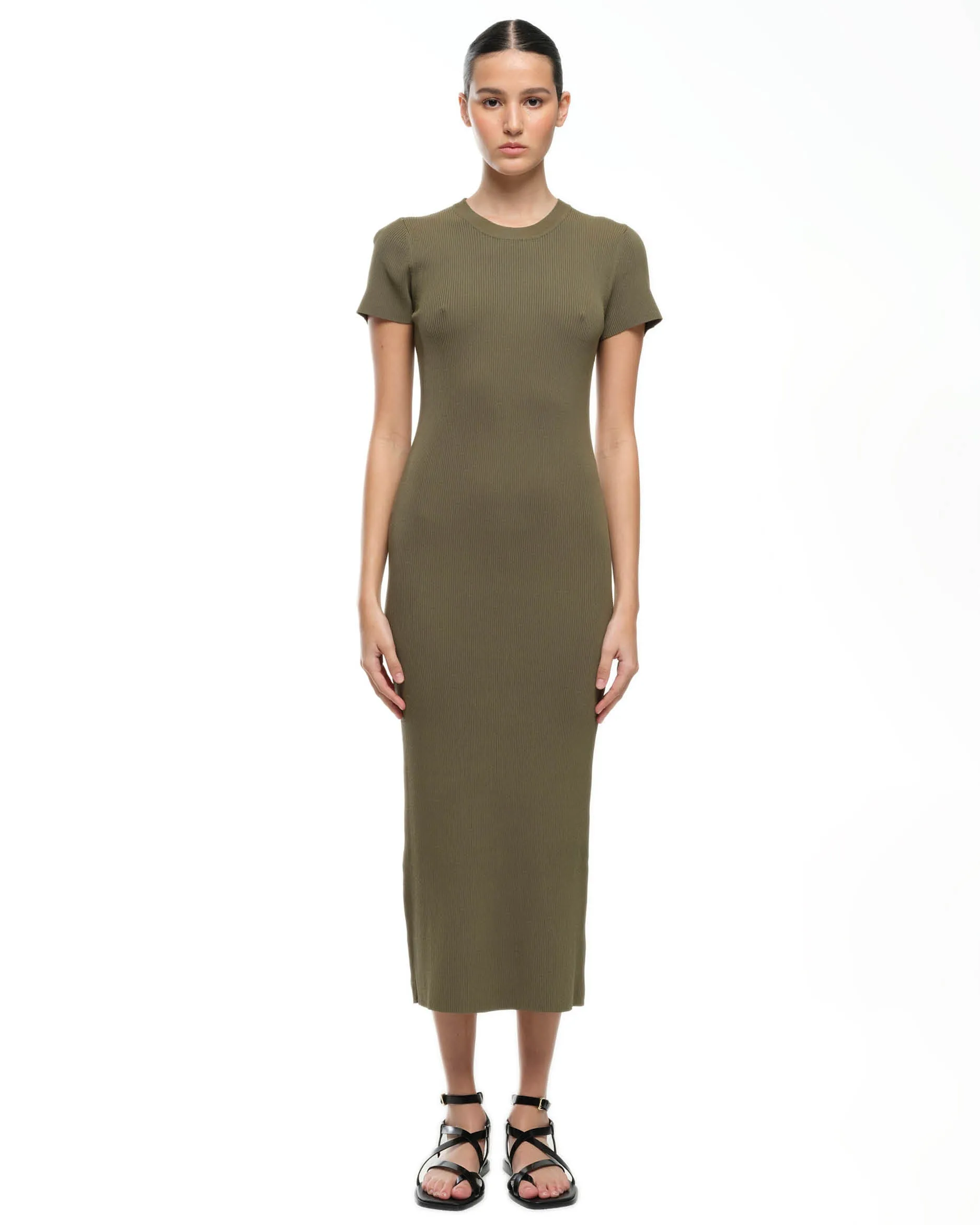 CAMILLA KNIT DRESS - OLIVE