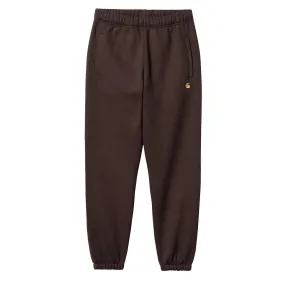 Carhartt WIP Chase Sweat Pant Dark Umber / Gold