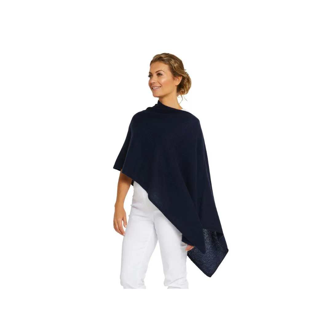 CASHMERE CLASSIC TOPPER - INDIGO