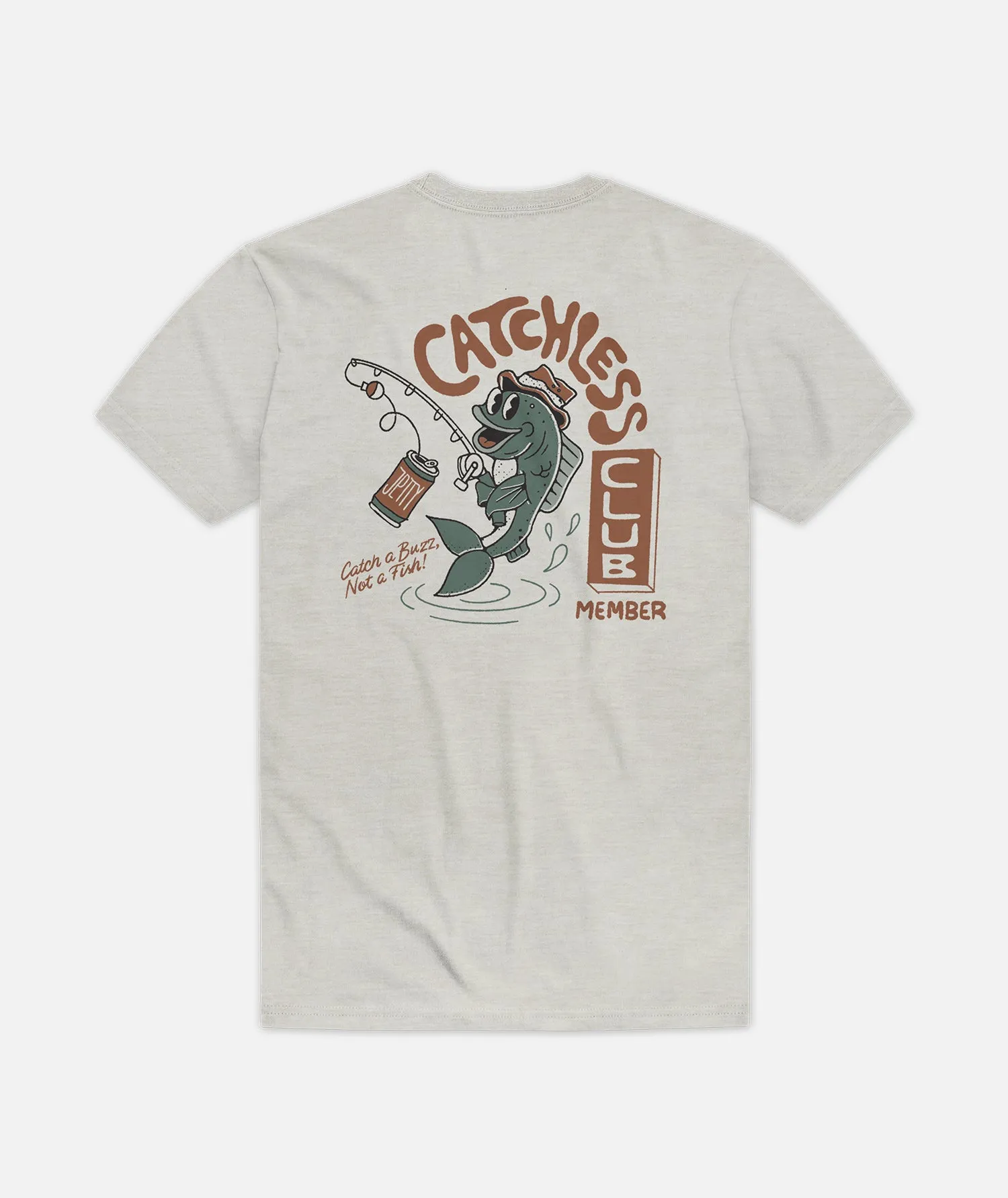 Catchless Club Tee - Heather Grey