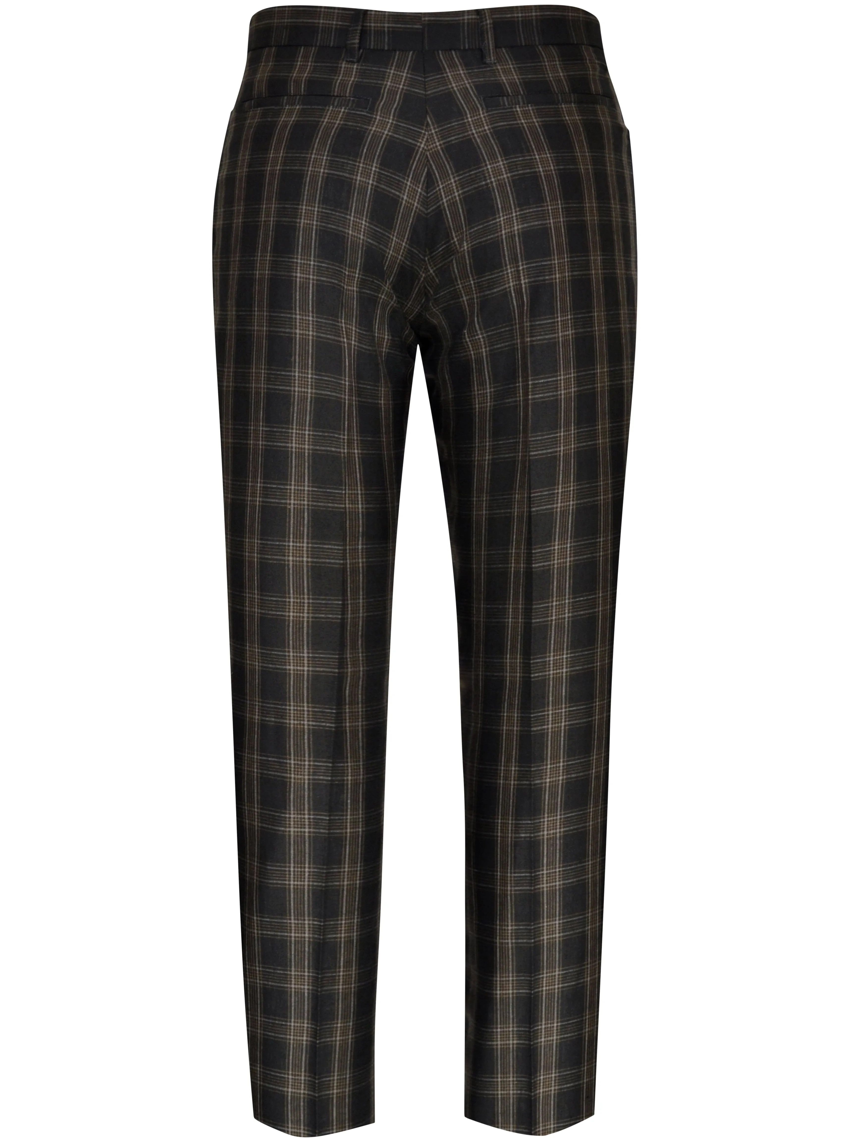 Charcoal Trouser with Beige Overcheck