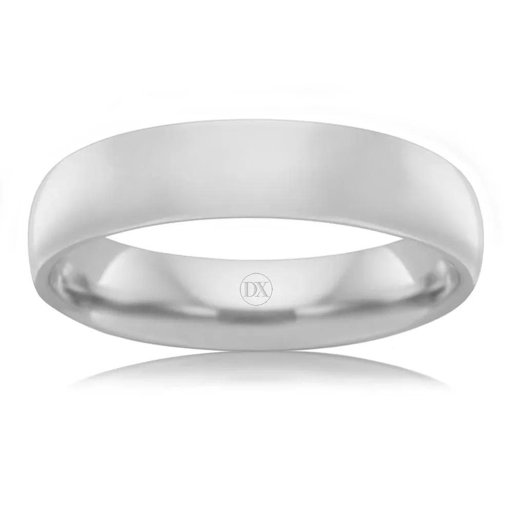 Classic Comfort 5mm - 18ct White Gold