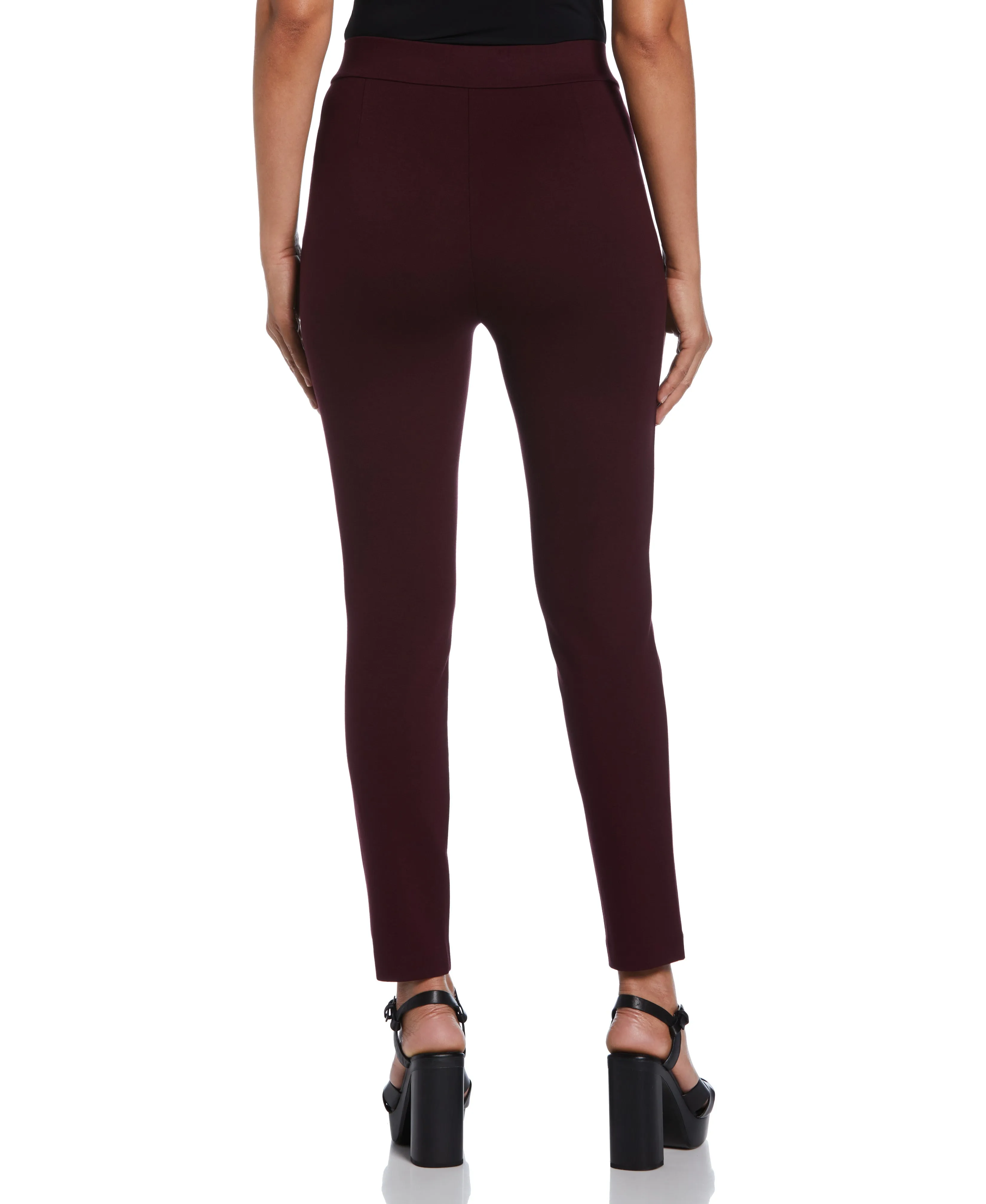 Classic Fit Pull-On Ankle Pant with Zipper Detail