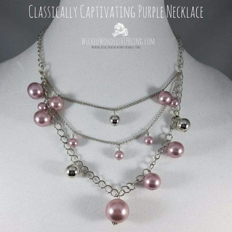 Classically Captivating Purple Necklace