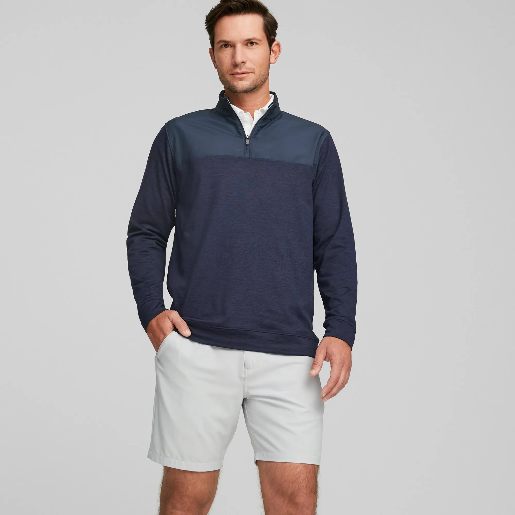 CLOUDSPUN Colorblock Golf 1/4 Zip