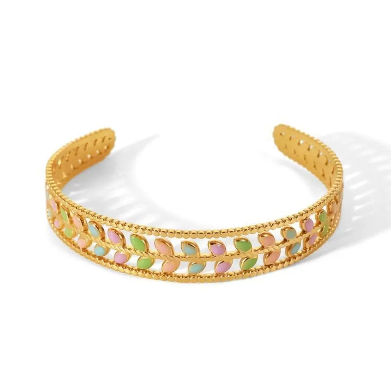 Colorful Olive Leaf Bracelet