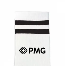 Custom Design Striped Crew Socks - Large