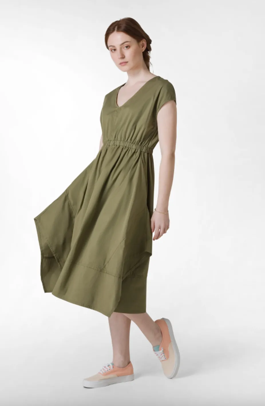 Deha - Poplin Skirt Dress Olive