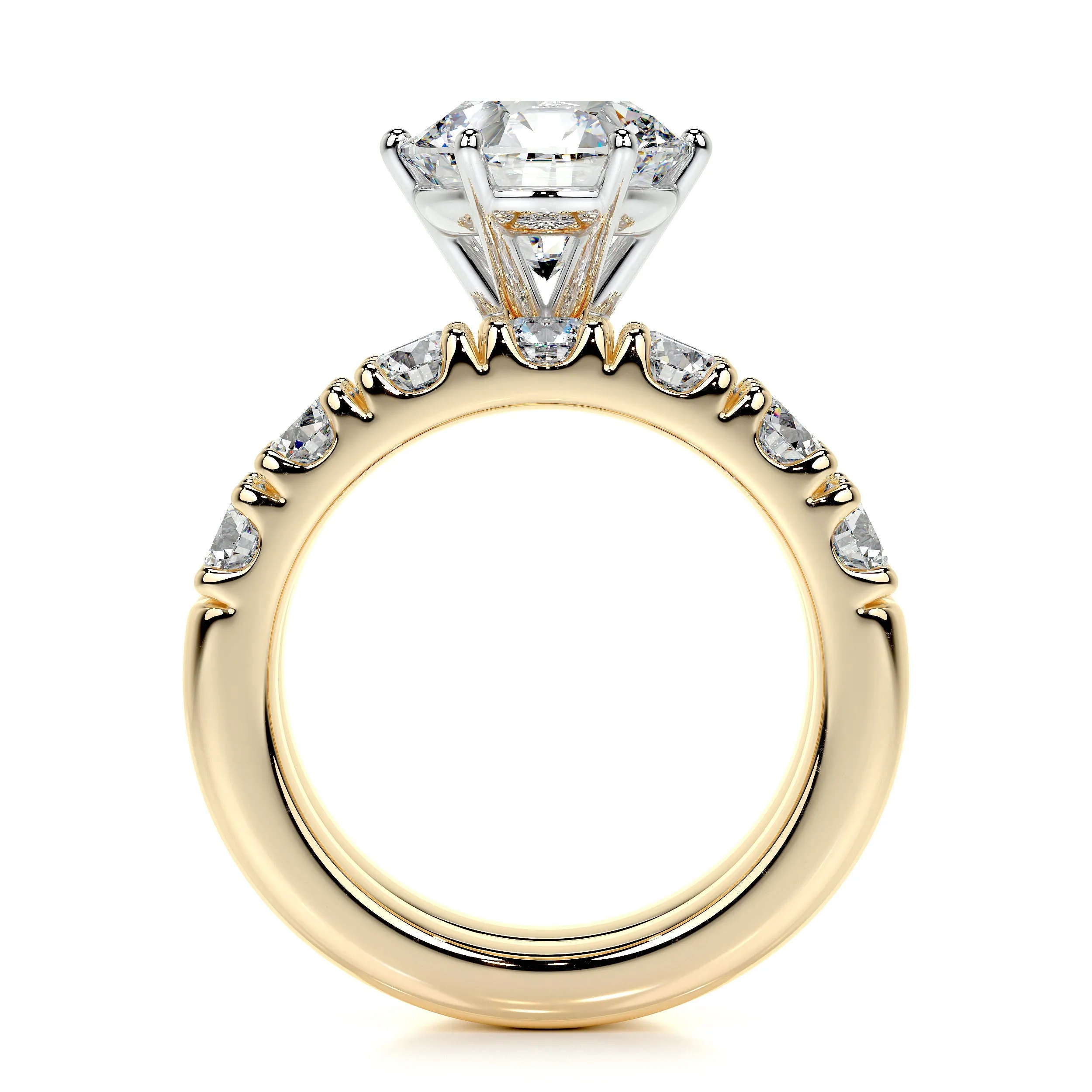 Destiny Lab Grown Diamond Bridal Set -18K Yellow Gold