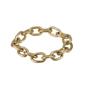 Diana Gold Handmade Flexible 18 Gauge Link Chain Ring