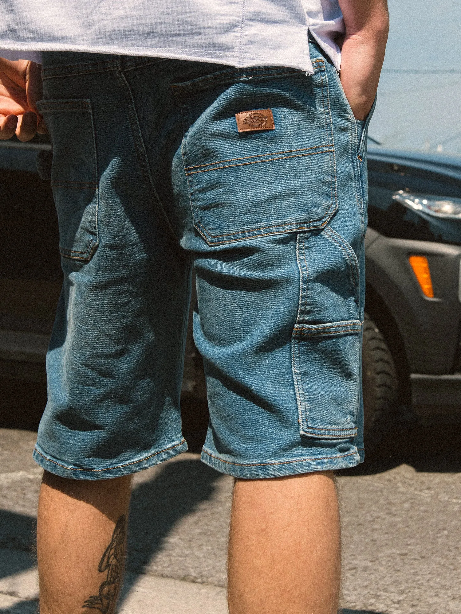 DICKIES DENIM CARPENTER 10in SHORT