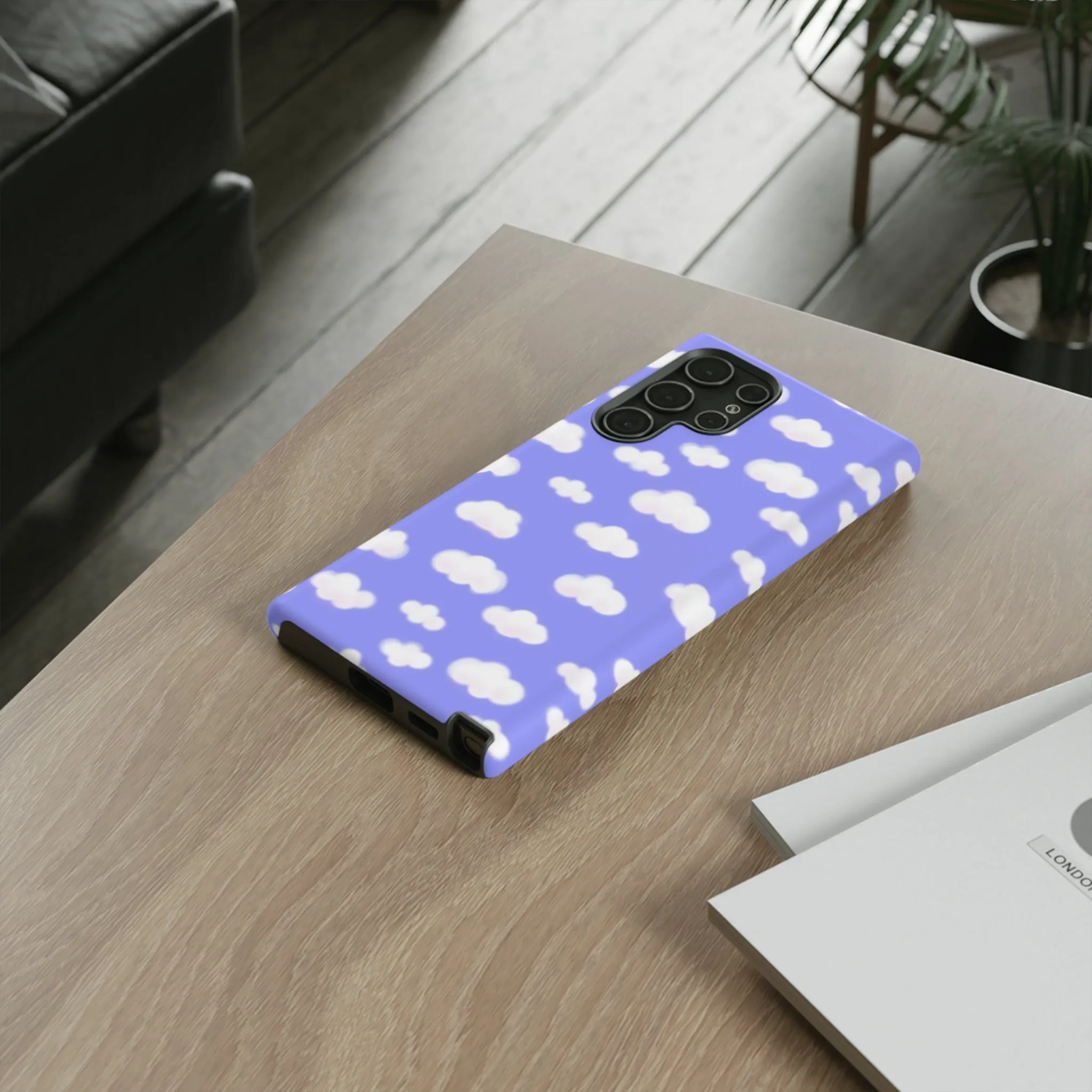 Dreamy Clouds Tough Phone Case (Periwinkle)