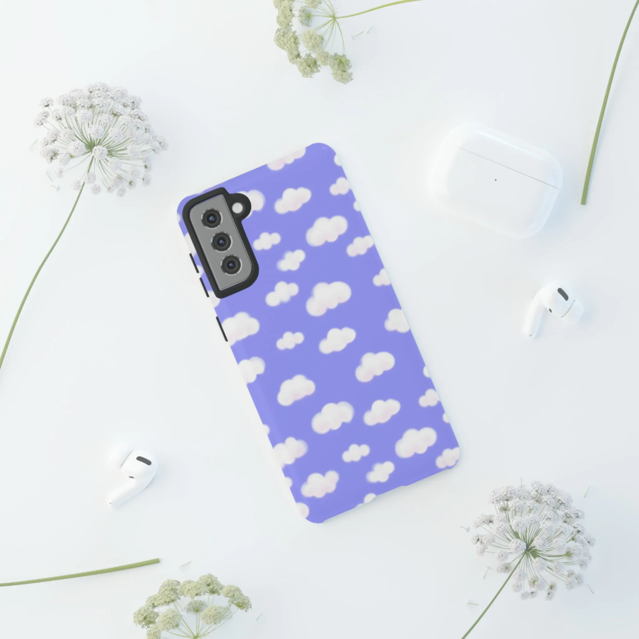 Dreamy Clouds Tough Phone Case (Periwinkle)