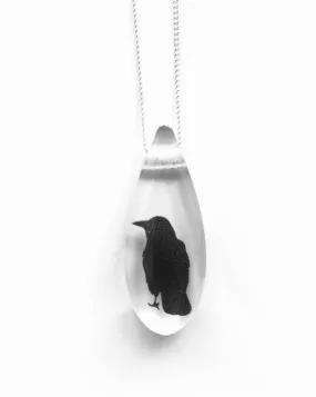 Drip Crow Pendant Necklace