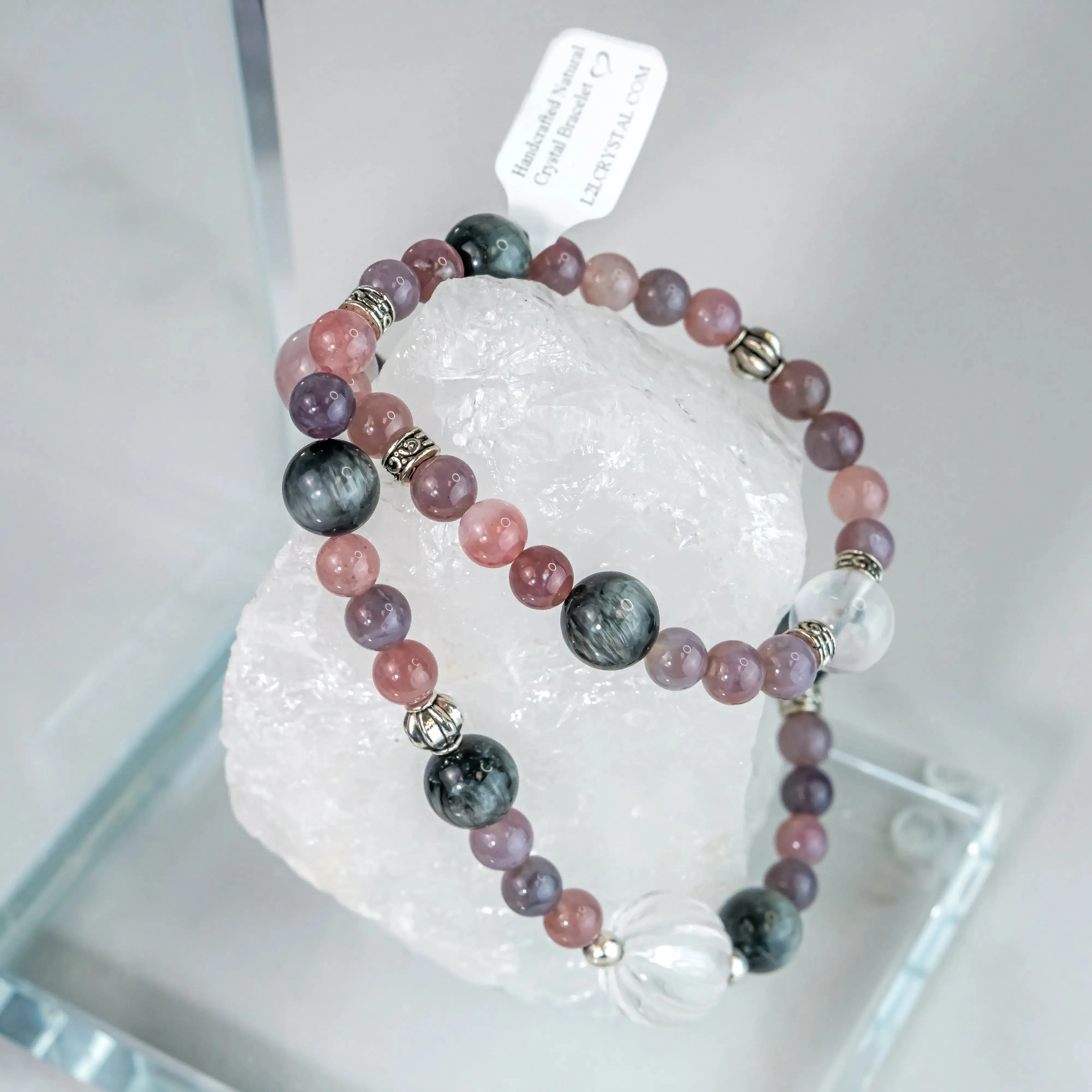 Eagle's Eye Rose Quartz Bracelet