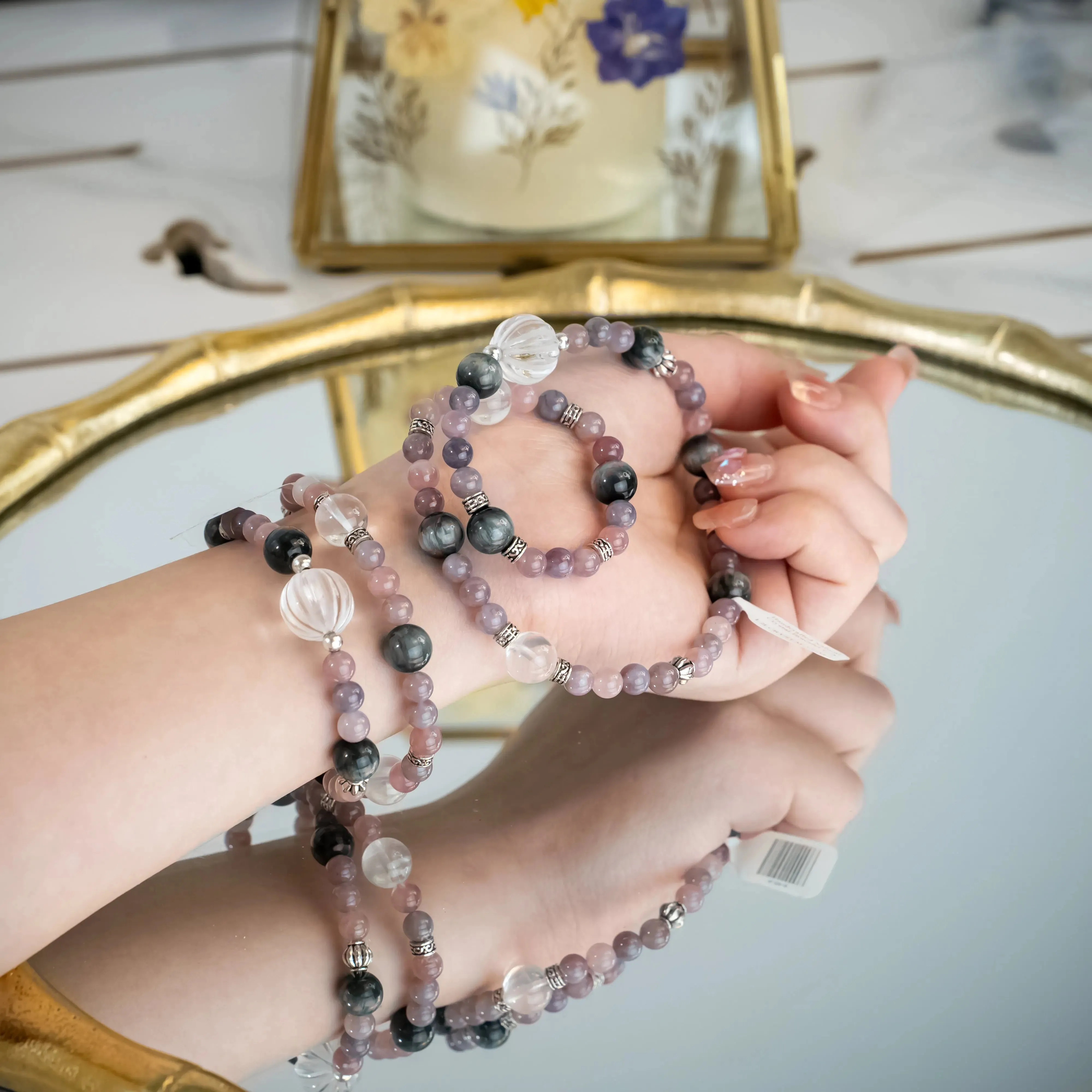 Eagle's Eye Rose Quartz Bracelet