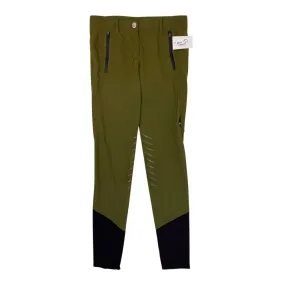 Equiline 'Notirf' Knee Grip Breeches in Olive - Approx. Women's IT 44/US 30