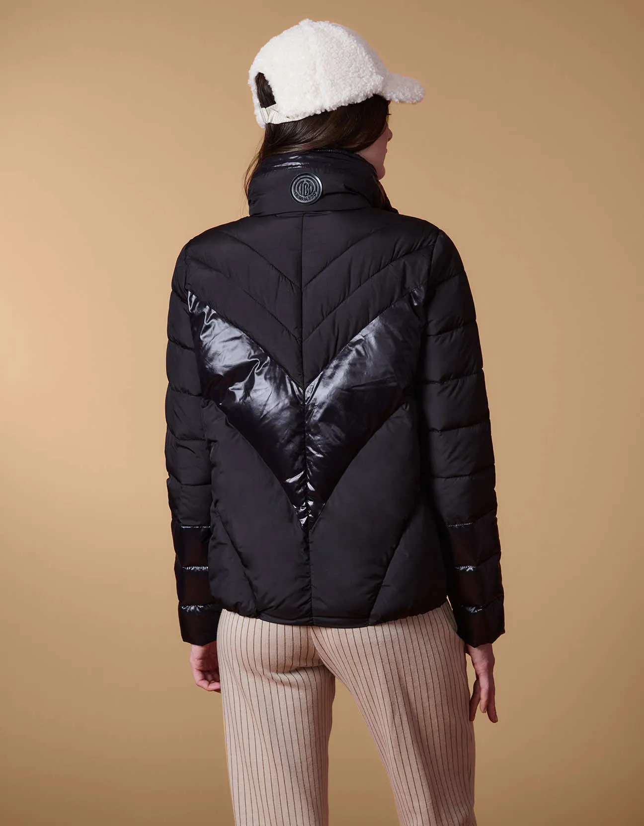 Fab Fabric-Mix Puffer Jacket