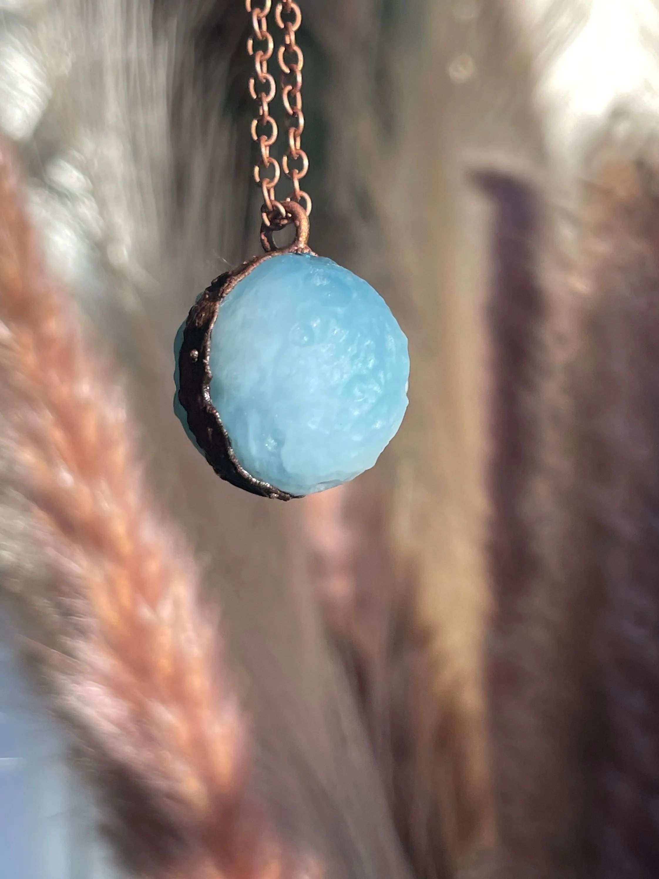 Full moon crystal necklace