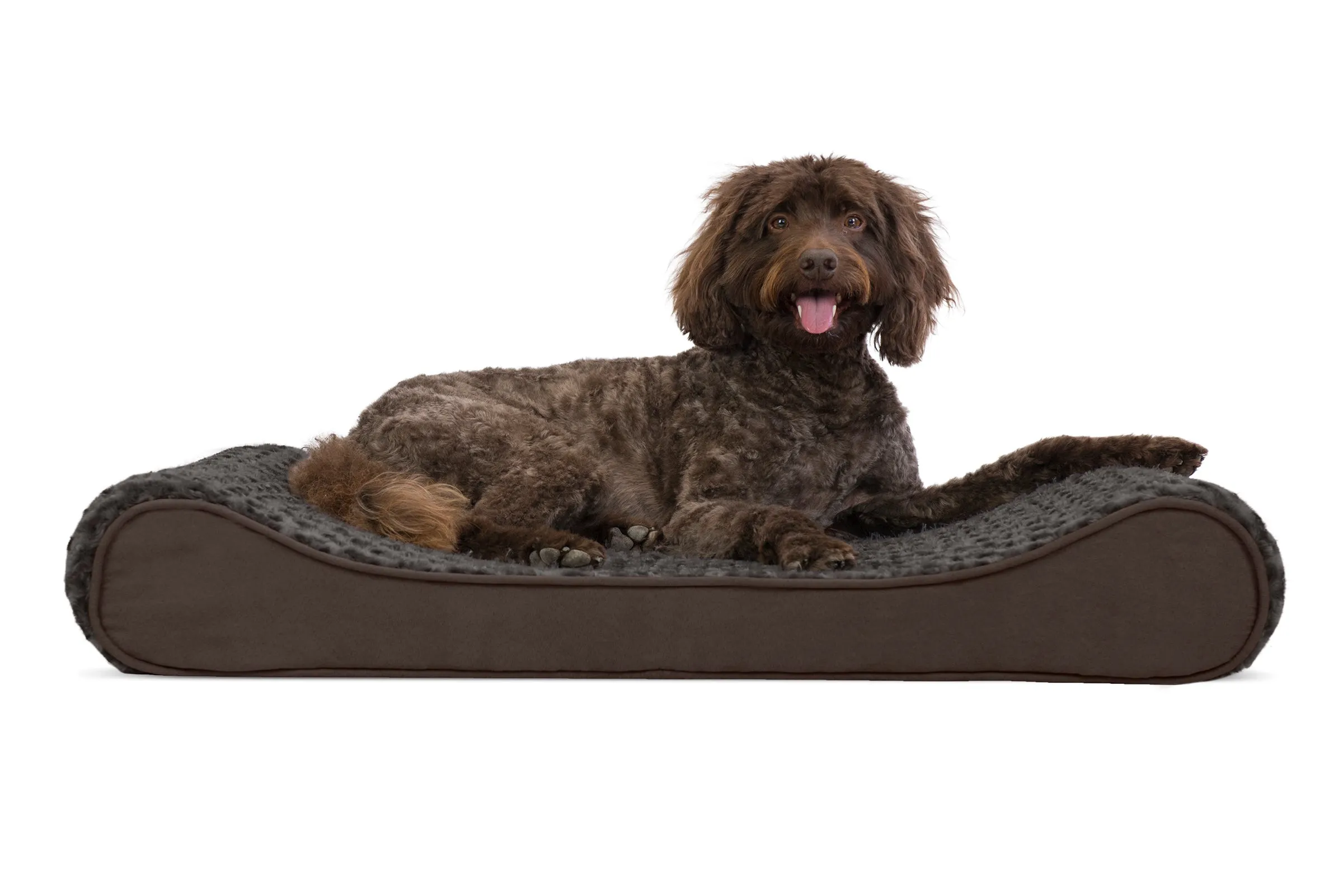 FurHaven Ultra Plush Luxe Lounger Orthopedic Dog Bed - Large, Chocolate