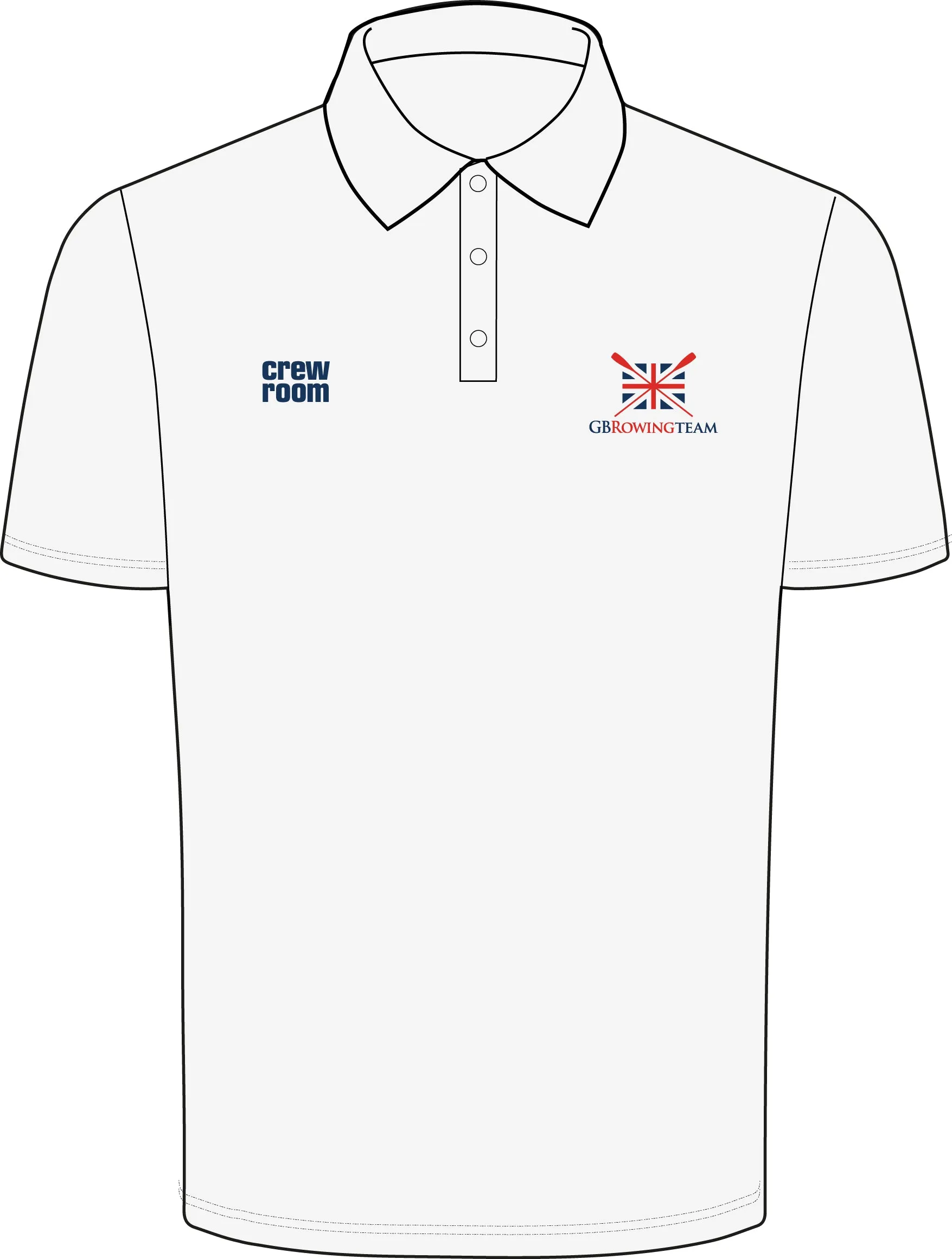 GB Rowing Men's Polo Shirt - White