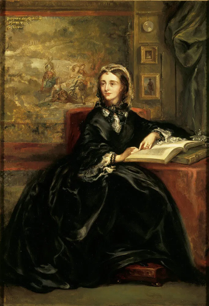 GEORGIANA, LADY CHATTERTON by Rebecca Dulcibella Orpen, then Mrs Ferrers, after Buckner