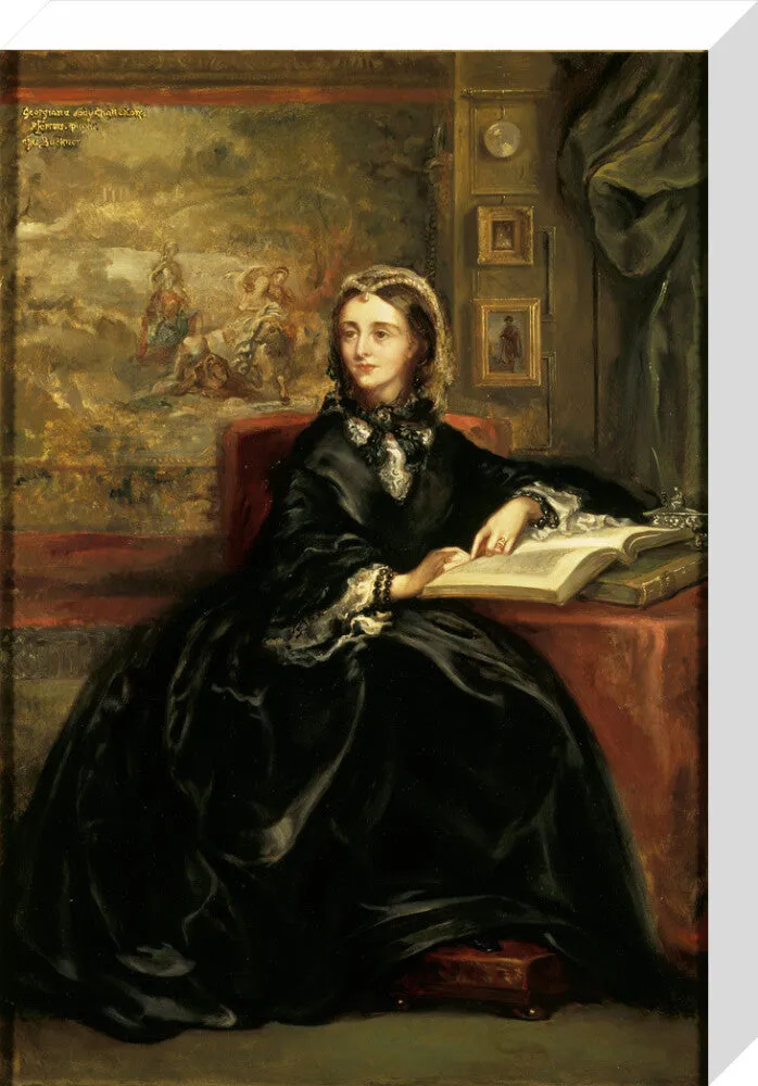 GEORGIANA, LADY CHATTERTON by Rebecca Dulcibella Orpen, then Mrs Ferrers, after Buckner